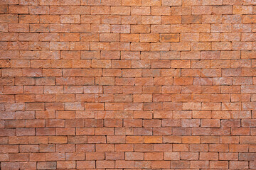 Old Abstract Brick Wall Large Orange Brick Wall Background Texture for pattern Background With Copy Space For design