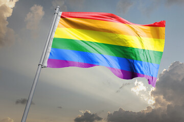  LGBT Pride flag The rainbow flag, also known as the gay pride or simply pride , is a symbol of lesbian, gay, bisexual, and transgender (LGBT) pride