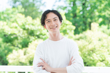 笑顔のミドル男性