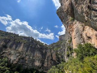 Panorama of the majestic mountains in Spain