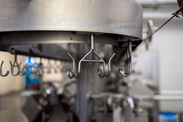 Modern poultry processing plant with automated systems, stainless steel equipment, and strict hygiene control ensuring high-quality meat production