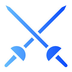 fencing gradient icon
