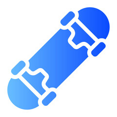 skateboard gradient icon