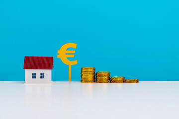 House model with euro sign