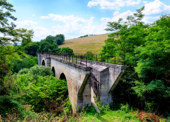 Fototapeta na wymiar Viaduct in Slovakia, Kopras