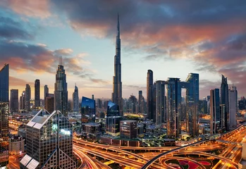 Printed roller blinds Burj Khalifa Emirates - Dubai cityscape, aerial view, UAE