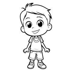 Coloring page boy