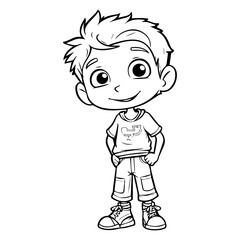 Coloring page boy