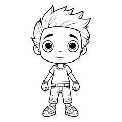 Coloring page boy