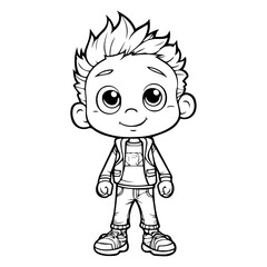 Coloring page boy