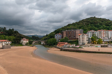 Lekeitio. Isunza Beach. Lea River. Bizkaia, Basque Country