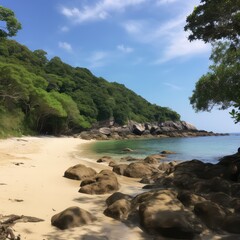 beach in the summer