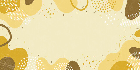 Doodle background pattern, abstract colored shapes. Modern minimalism trendy pattern background.