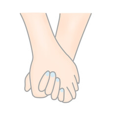 couple holding hands