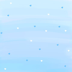 blue heart shaped background