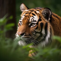 portrait of a bengal tiger