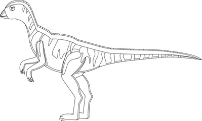 Cartoon Dinosaur Vector Graphic