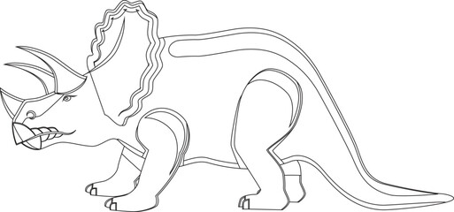 Cartoon Dinosaur Vector Graphic