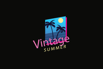 summer typography t shirt design
