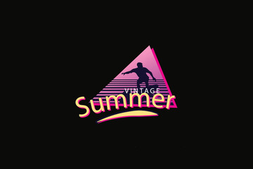 summer typography t shirt design
