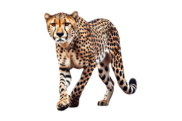 A cheetah isolated on transparent background - Generative AI