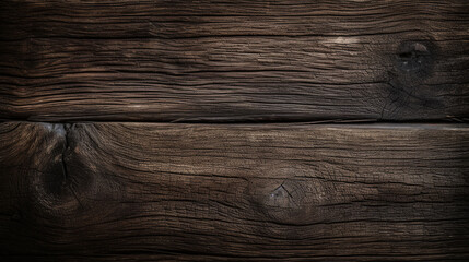 Fototapeta premium Natural dark wood texture pattern background in HD and colour. Texture is rough & rustic, giving a vintage & timeless feel. Generative AI