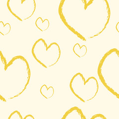 Heart pattern yellow, textille, scrapbooking print
