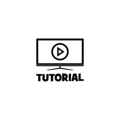 Online tutorial icon isolated on transparent background