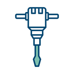 jack hammer icon vector design template in white background
