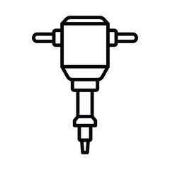 jack hammer icon vector design template in white background