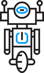 cartoon robot avatar illustration