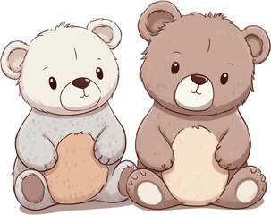 cute teddy bear clipart neutral colors for kids easy drawing cute baby 