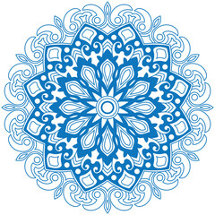 Circle flower of mandala with floral ornament pattern,Vector mandala relaxation patterns unique design with nature style, Hand drawn pattern,Mandala template for page decoration cards, book,