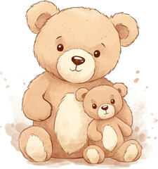 cute teddy bear clipart neutral colors for kids easy drawing cute baby 