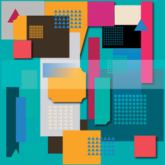 abstract background with squares and space for text