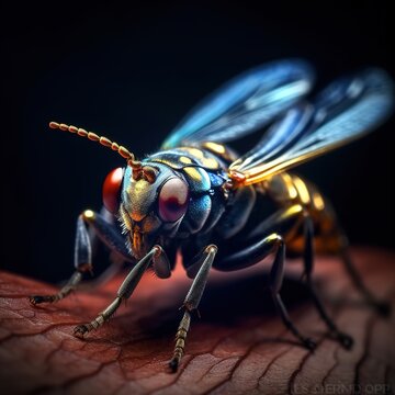 &Eacute;merveillement Naturel : Mouche en Macro, la Beaut&eacute; de la Petite Faune