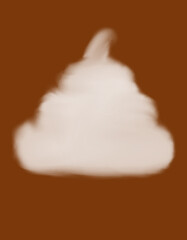 雲、もくもく、アイスクリーム、ソフトクリーム