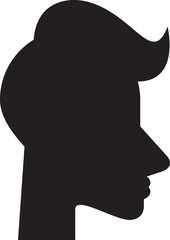 male face side view avatar