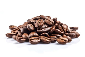 Coffee Beans White Background