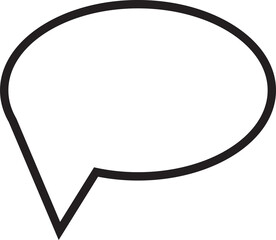 blank speech bubble and dialog