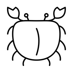 CRAB design vector icon design vector line icon svg