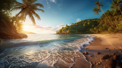Beach on a tropical island