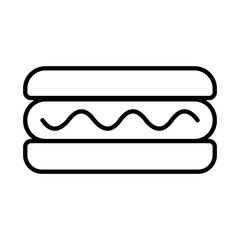 HOTDOG design vector icon design vector line icon svg