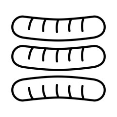 SAUSAGE design vector icon design vector line icon svg