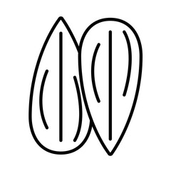 SUNFLOWER SEED design vector icon design vector line icon svg