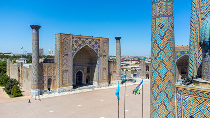 Registan Square in Samarkand Uzbekistan