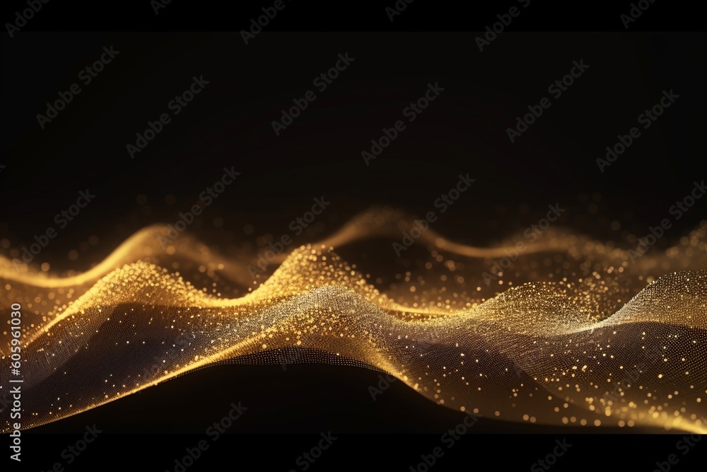 Poster abstract artistic long exposure: a creative neon line designed background with modern lines style an