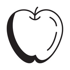 Solid Line APPLE design vector icon design vector line icon svg