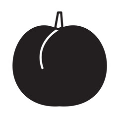 Solid Line PEACH design vector icon design vector line icon svg