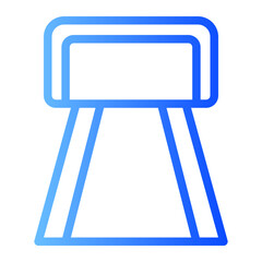 Fototapeta premium bowling lane gradient icon